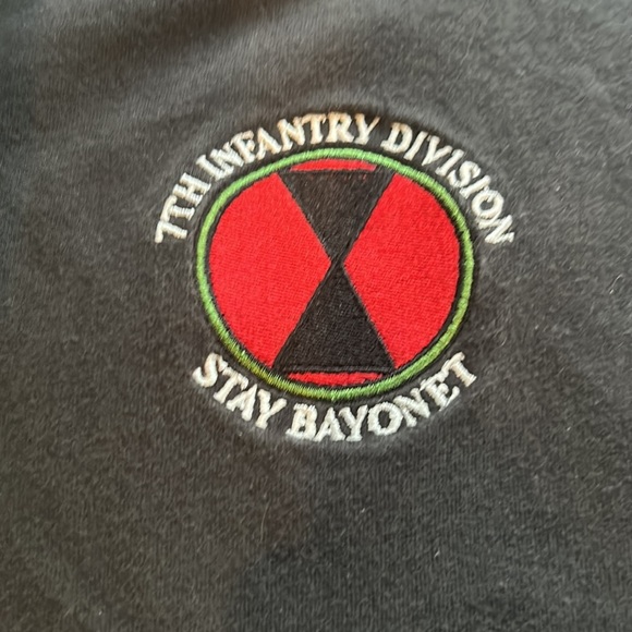 J.America T-shirt Mens 7th infantry Long Sleeve Pullover size Large - Picture 4 of 7